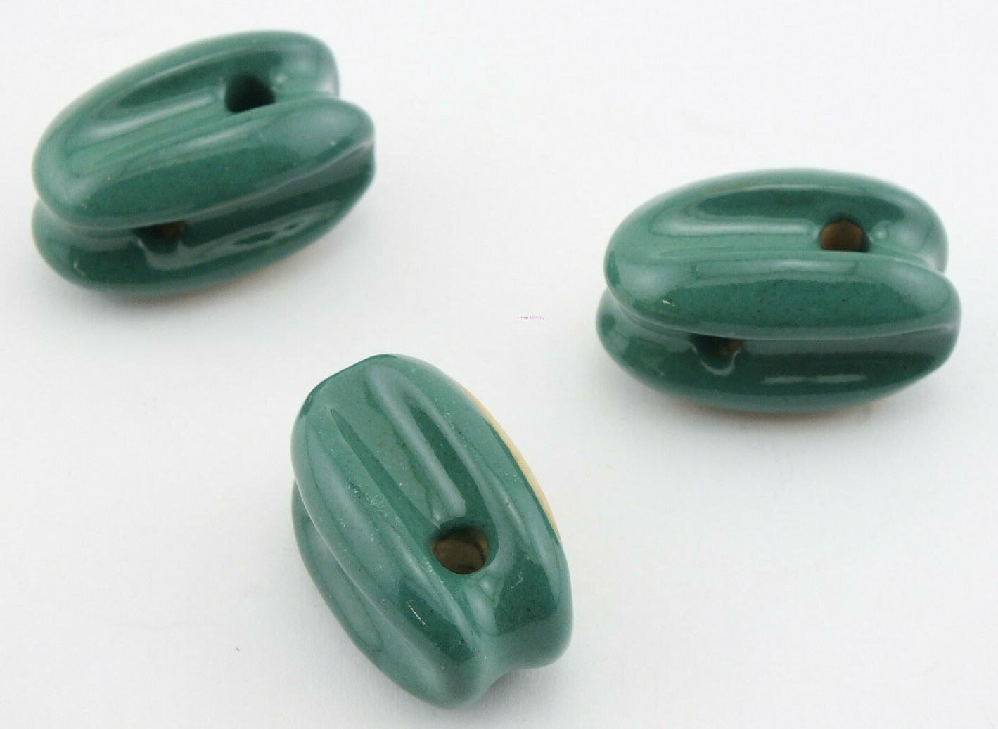 Antenna Insulator GREEN Ceramic EGG HF Dipole Vee Endfed Wire Set of 3 by W5SWL