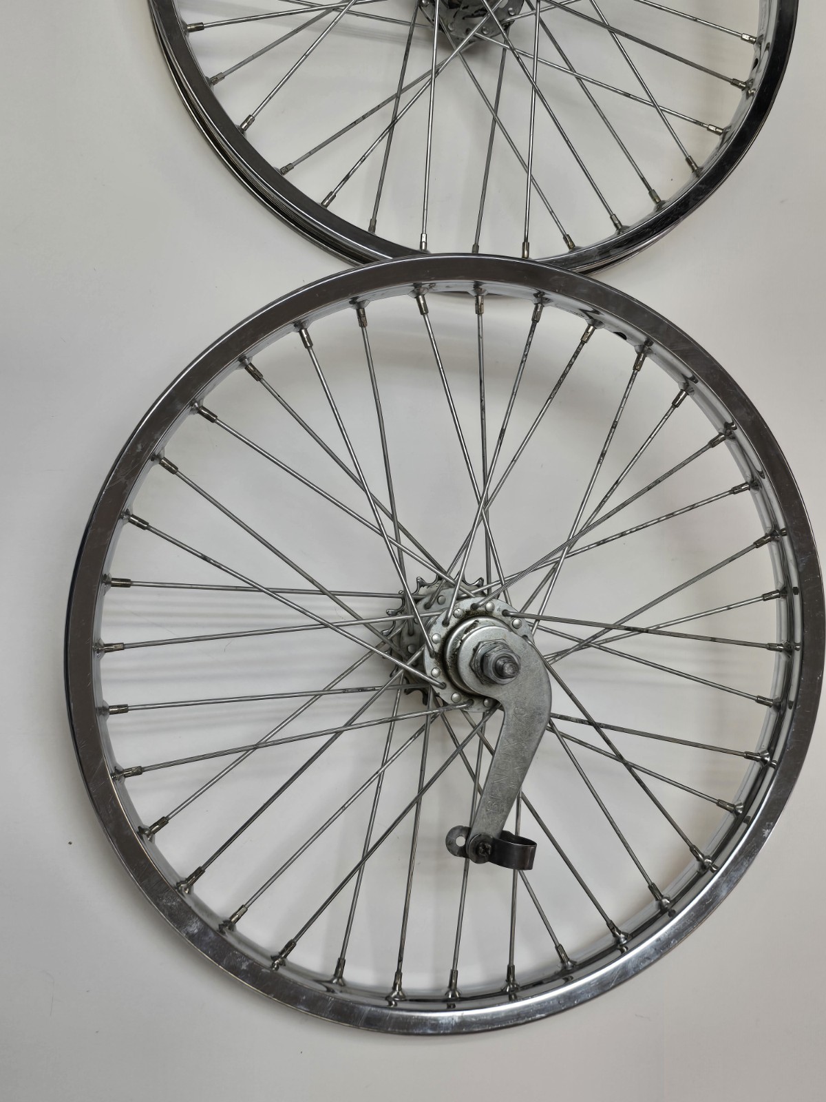 1974 Yamaha Moto Bike J60 Wheelset Femco 20" Wheels Long Axle ACS Bendix OS BMX