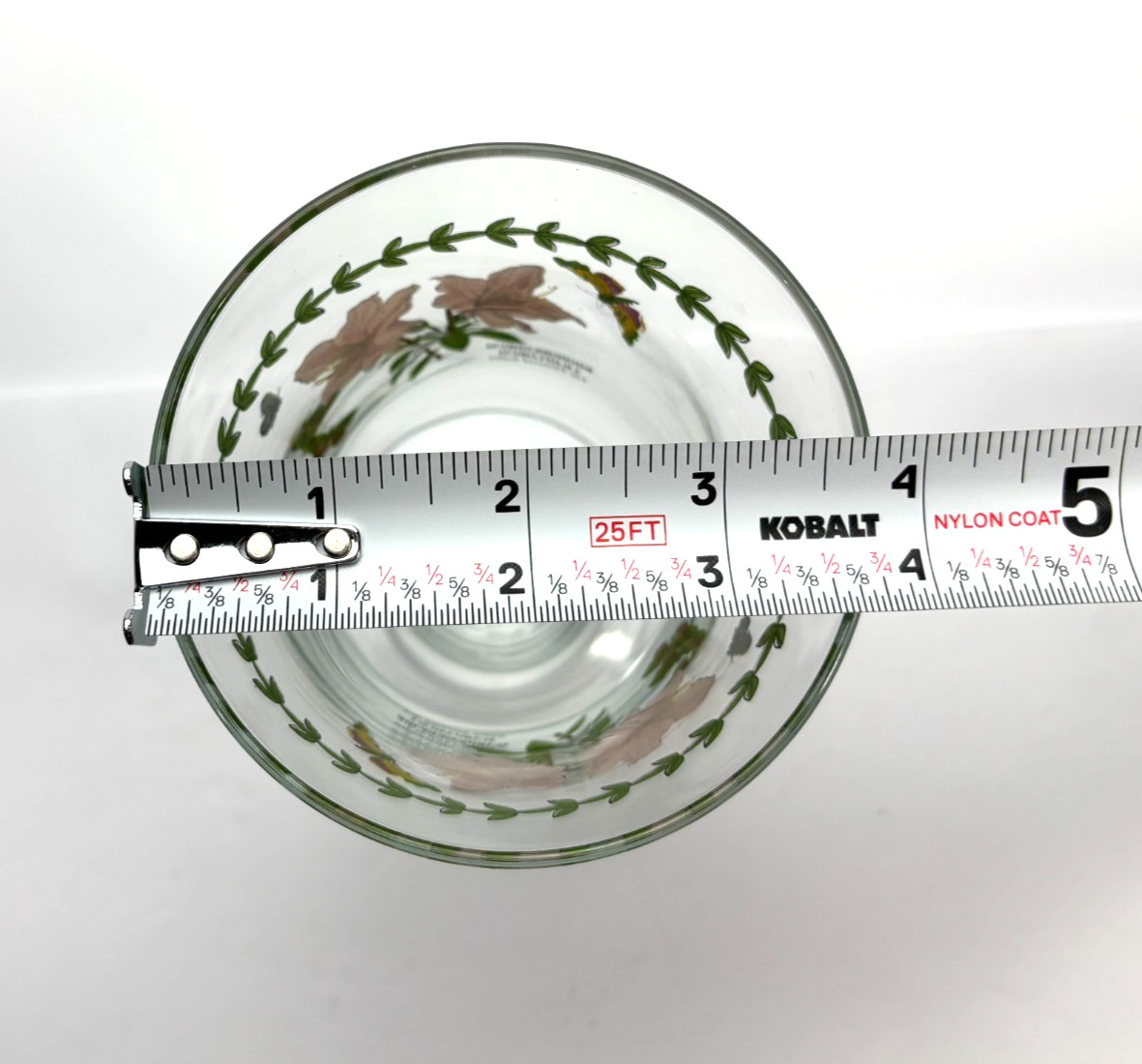 Portmeirion Botanic Garden Iced Tea Water Goblets Rhododendrum Set of 4