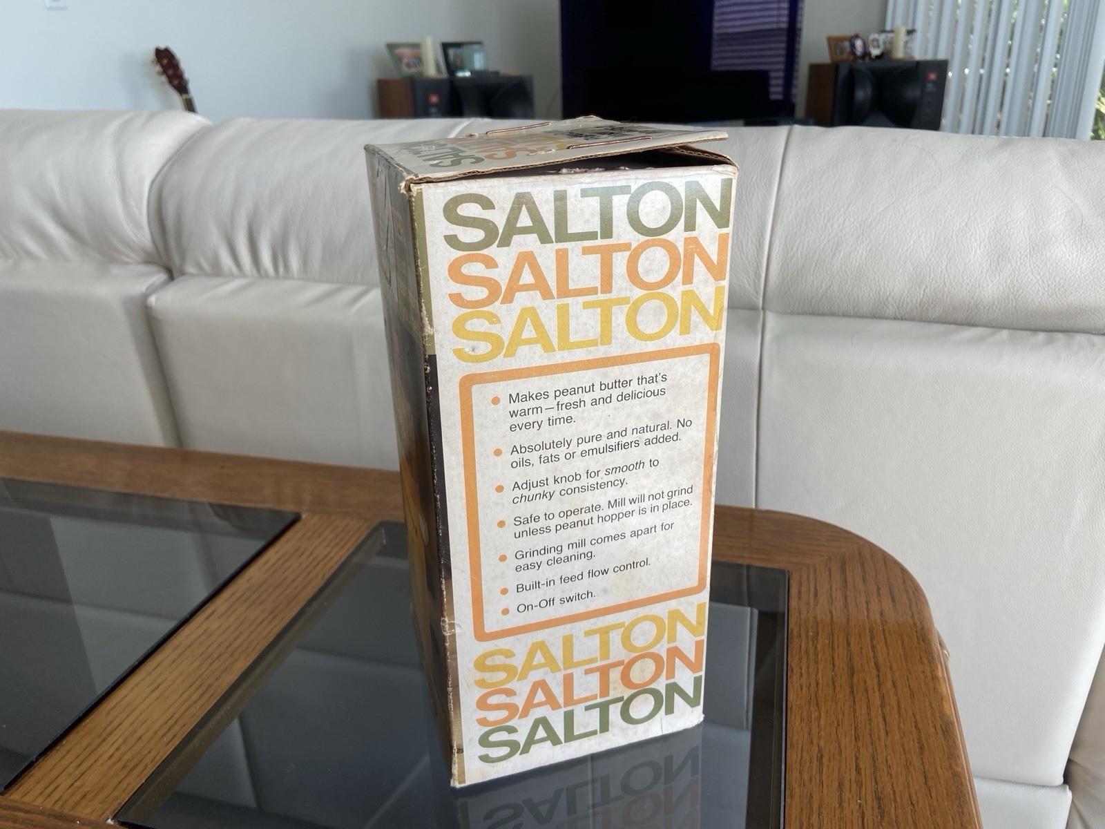 Salton Peanut Butter Maker 1970's Nostalgic Vintage Kitchen Model PB-2 Yellow