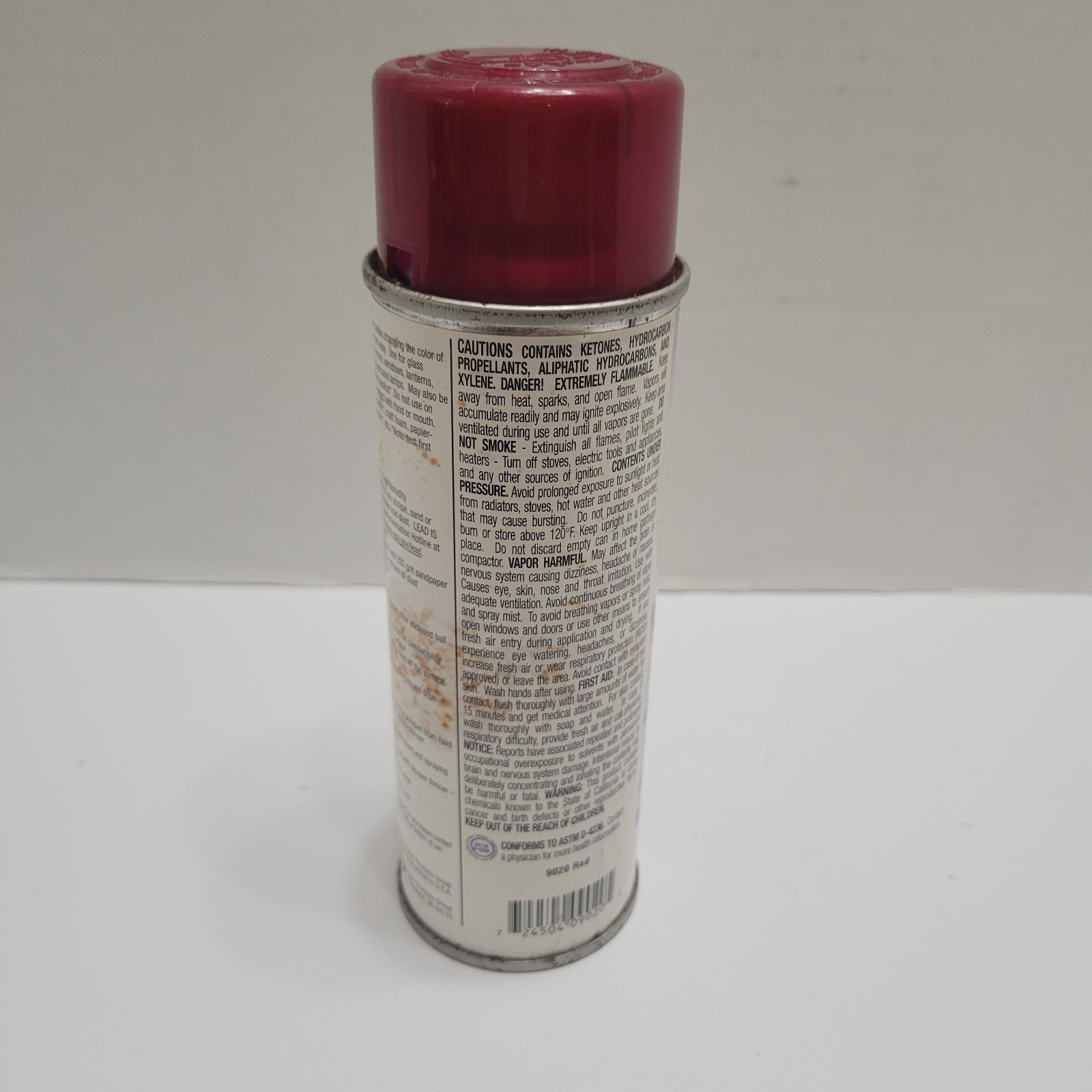 New Krylon Stained Glass 9020 Red Spray Paint 6 oz Full Spray Can