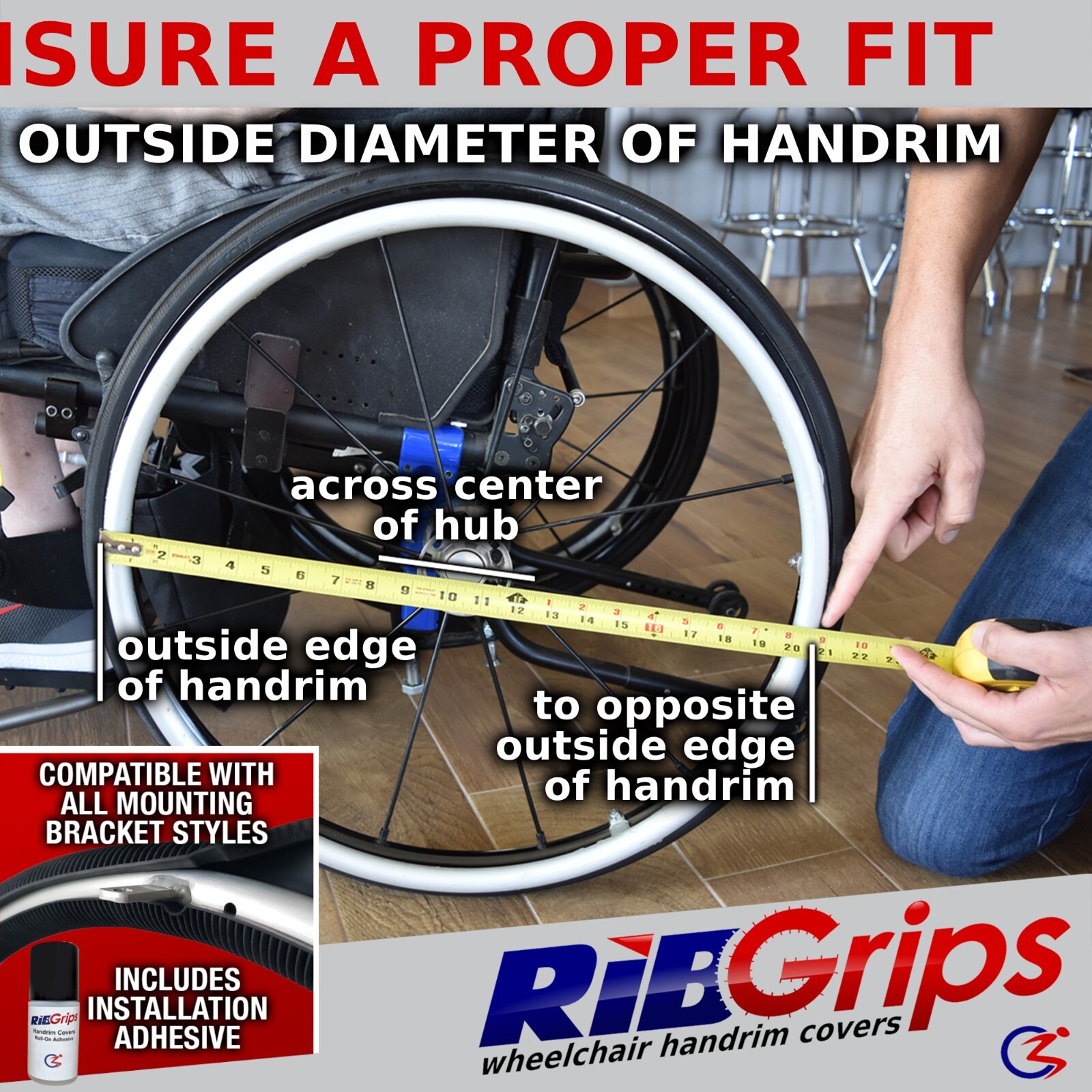 Ribgrips Wheelchair Handrim Covers