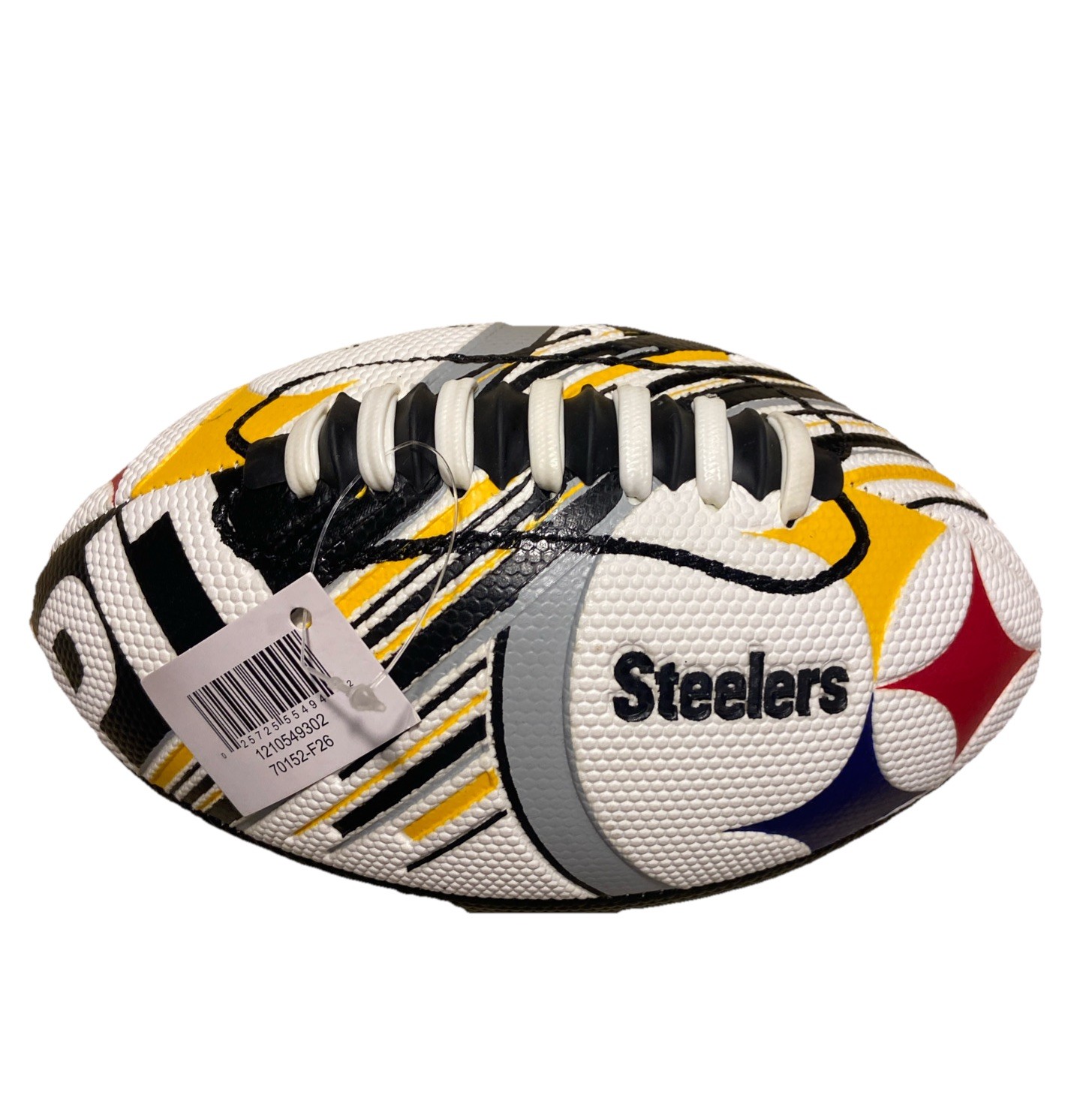 Franklin Sports NFL Pittsburgh Steelers 8.5" Rubber Football - Kids Mini Ball