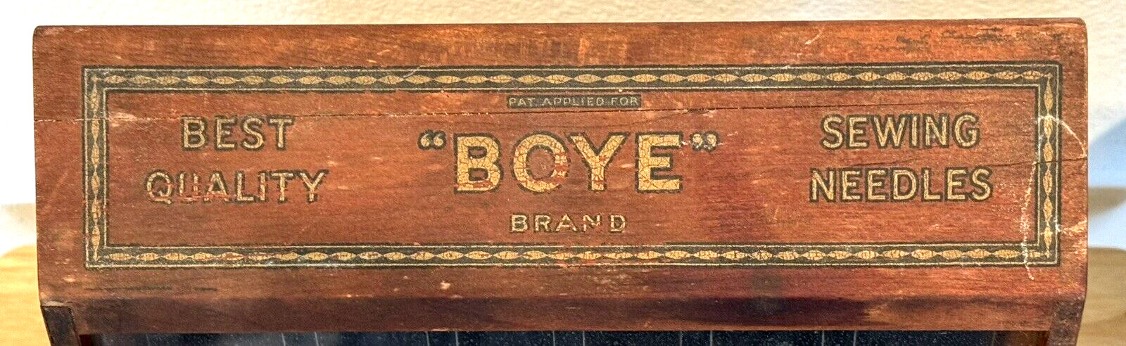 ANTIQUE BOYE SEWING NEEDLES STORE DISPLAY ADVERTISING CABINET CASE ALL ORIGINAL