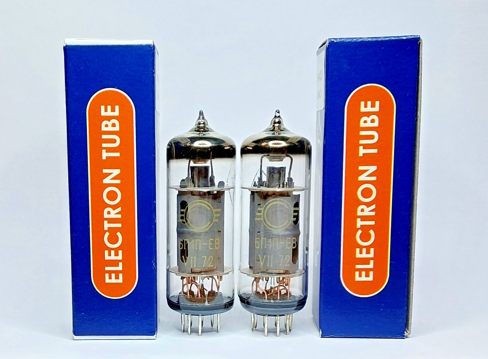 6P1P-EV 6P1 6П1П-ЕВ MATCHED PAIR (2pcs) SVETLANA 1970s Tubes Valves NEW NOS