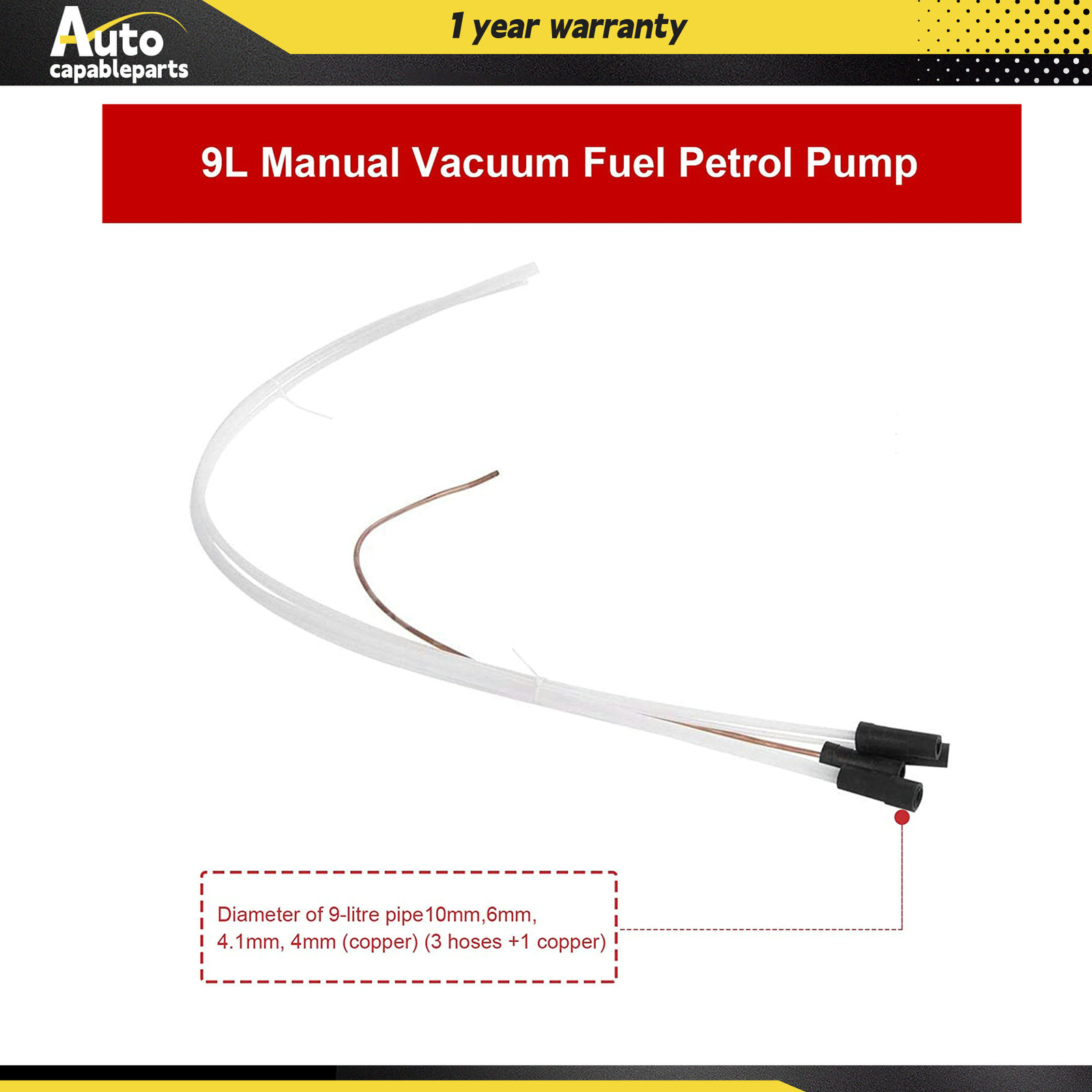 9 Liter Fluid Extractor Oil Changer Manual Hand Operated Vacuum Transfer Pump