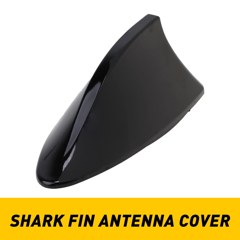 Car Shark Roof Fin Antenna Aerial FM/AM Radio Signal Trim Universal Decor Black