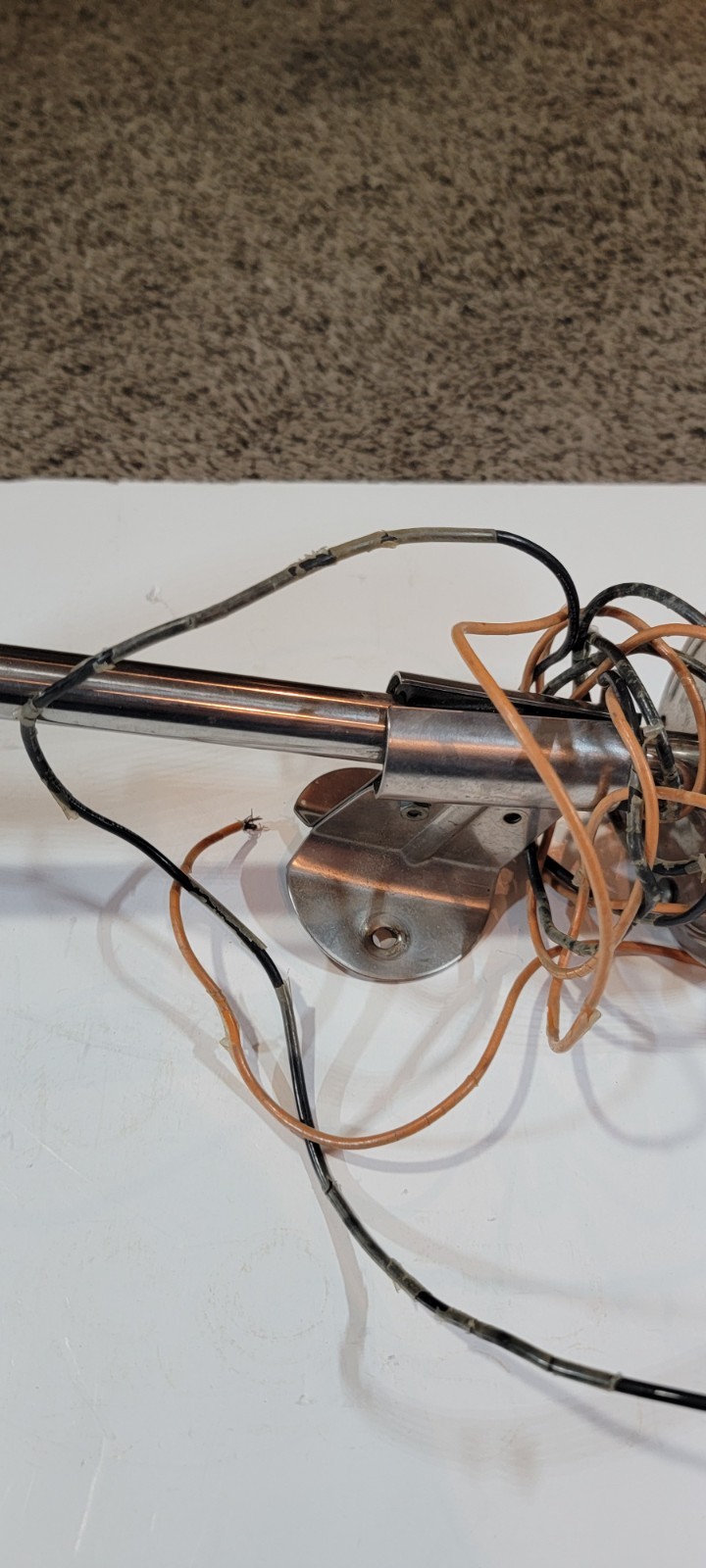 Vintage 13" Stainless Steel Single Trumpet Marine Horn 12V Made In Japan