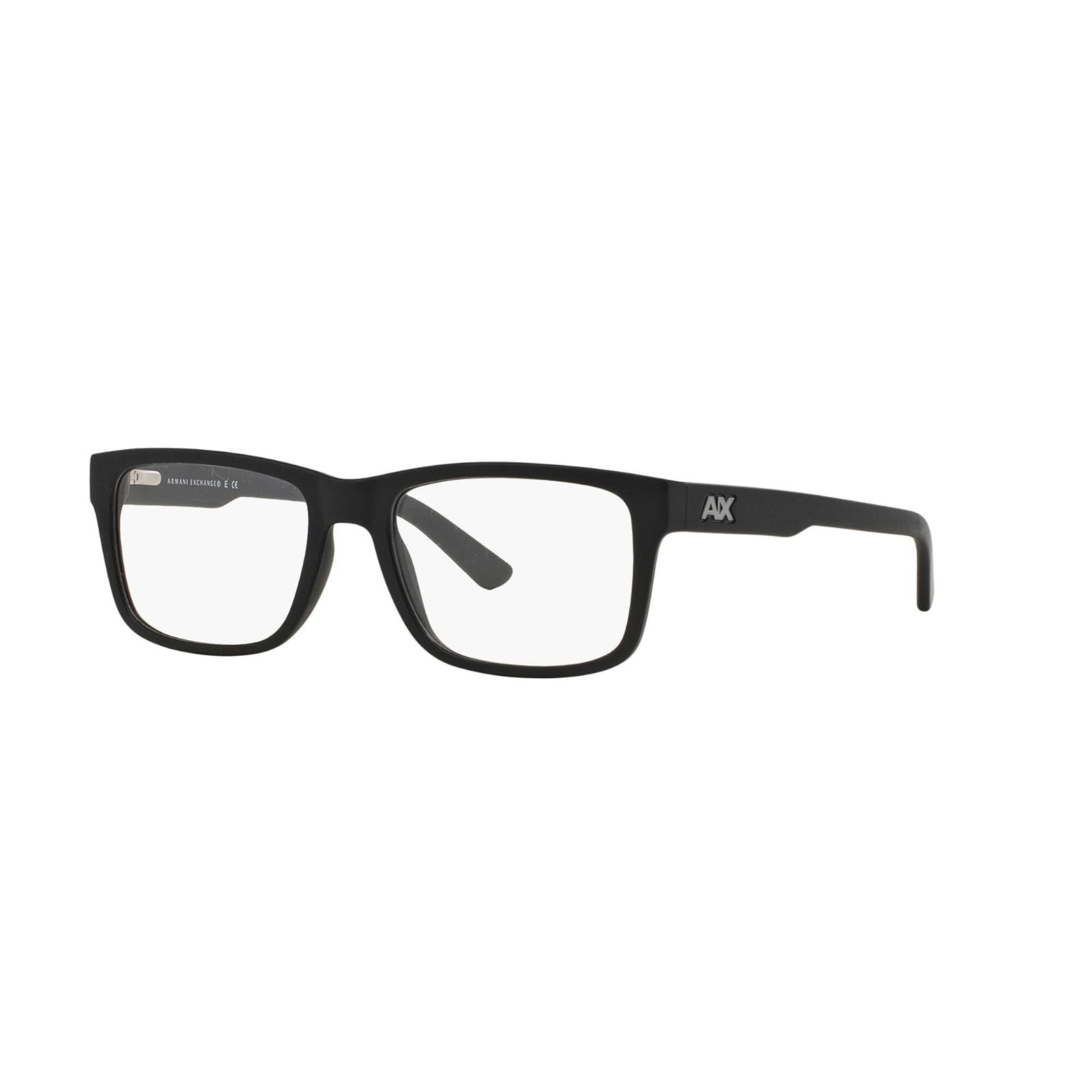 Armani Exchange Men's Square 53mm Eyeglasses Frames Matte Black AX3016-8078
