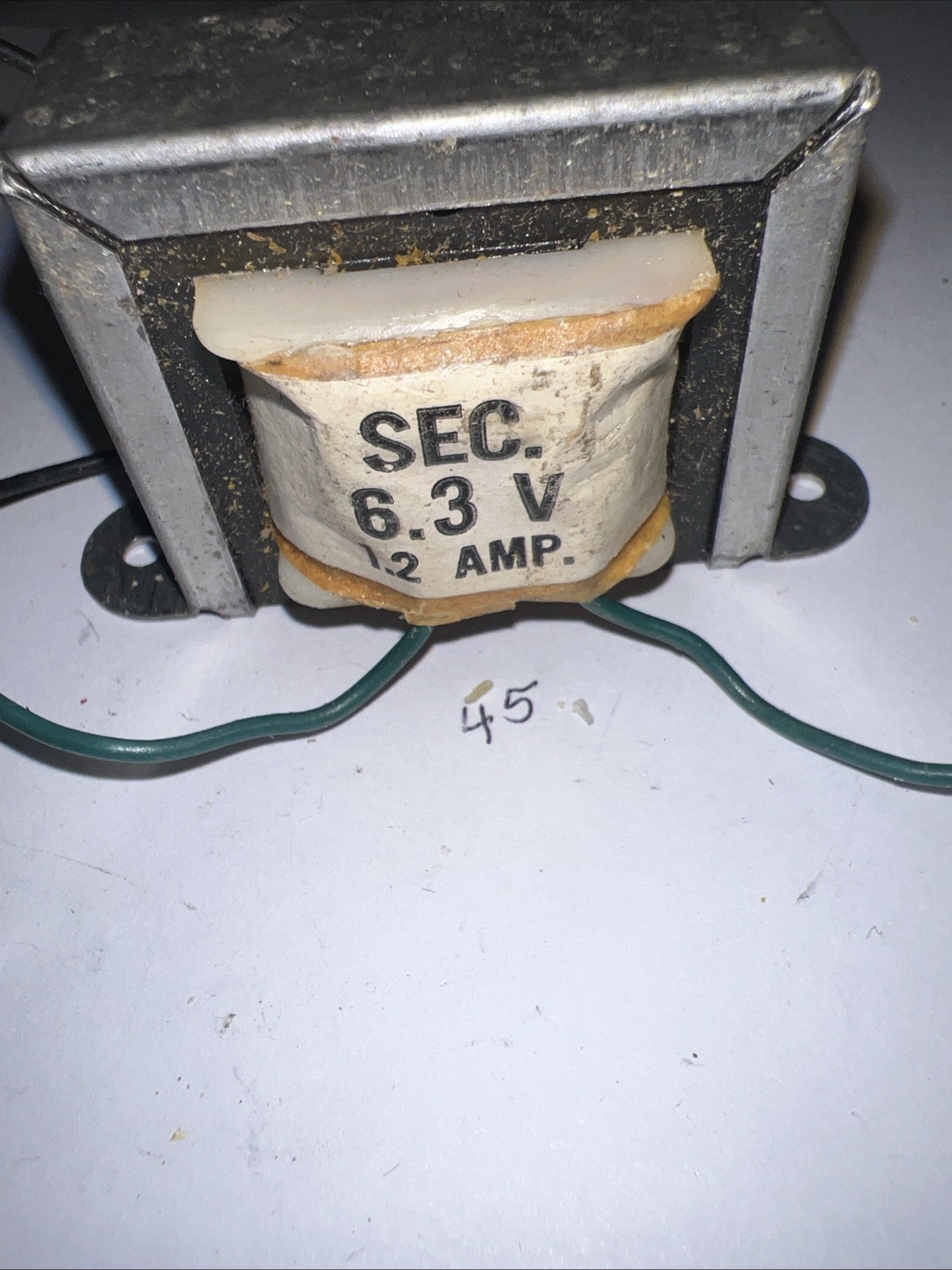 Filament Transformer 117vac Primary 6.3vac 1.2 Amps New old stock Model 27-050