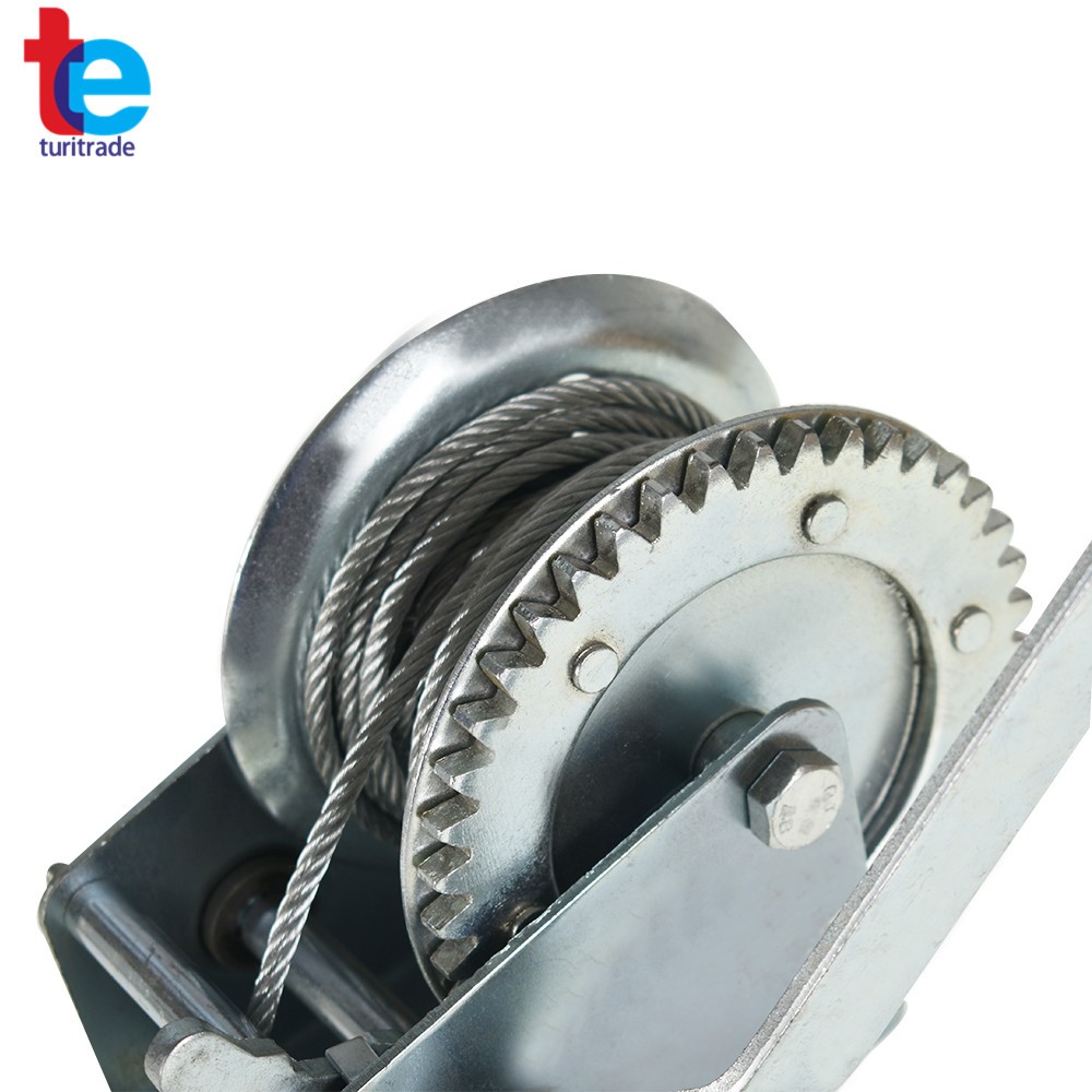 Manual Winches 1600lbs Boat Winch Hand Crank Winch With 10m (32ft) Cable
