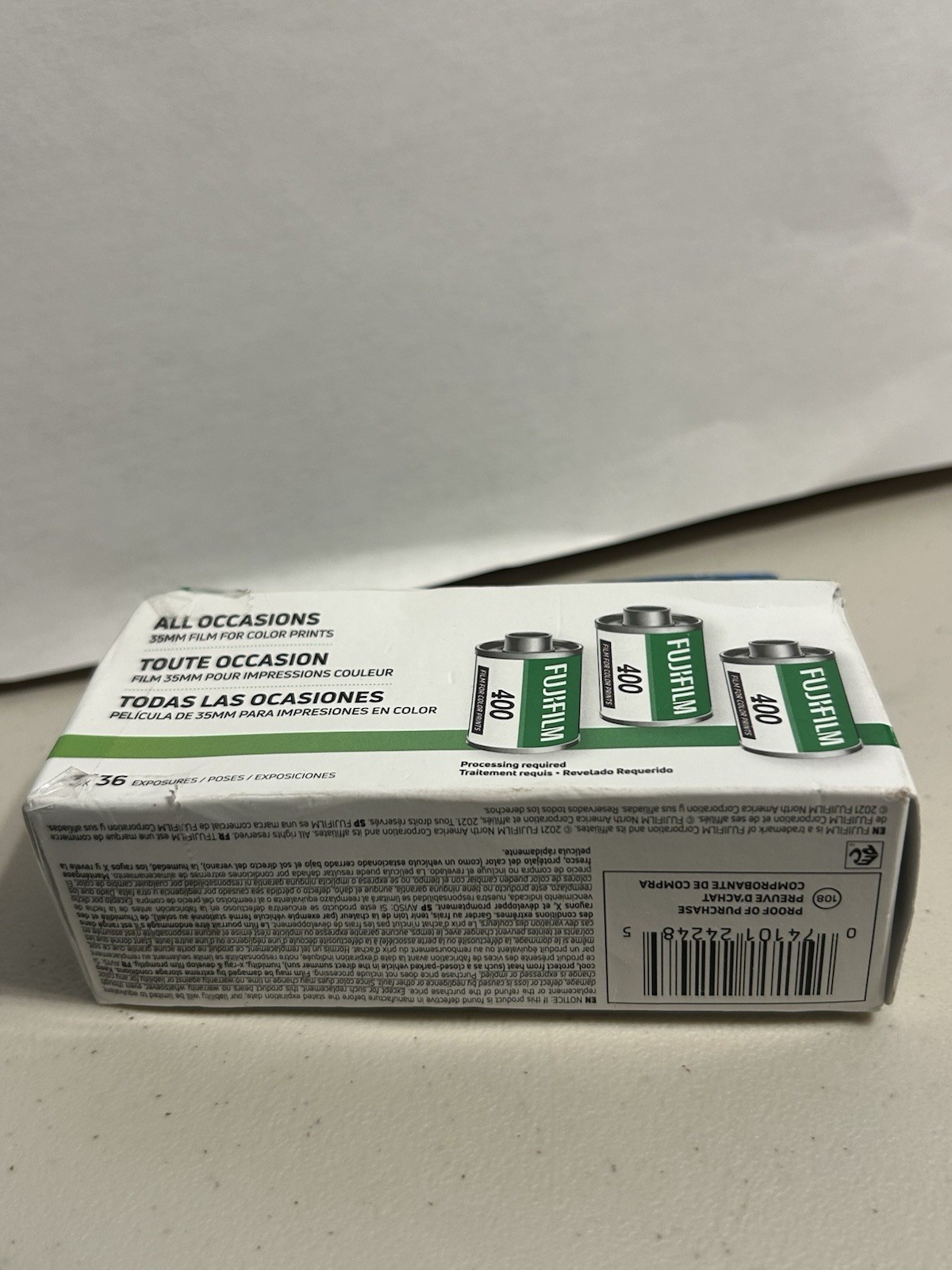 FUJIFILM 400 Color Negative Film (3-Pack, 35mm Roll Film, 36 Ex) Exp. 12/2026