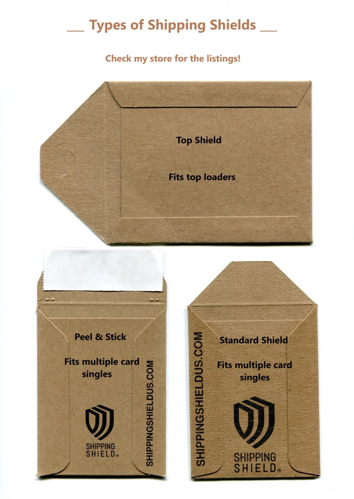 Shipping Shield Sports Trading Card Shipping Protector Coins Jewelry Top loader