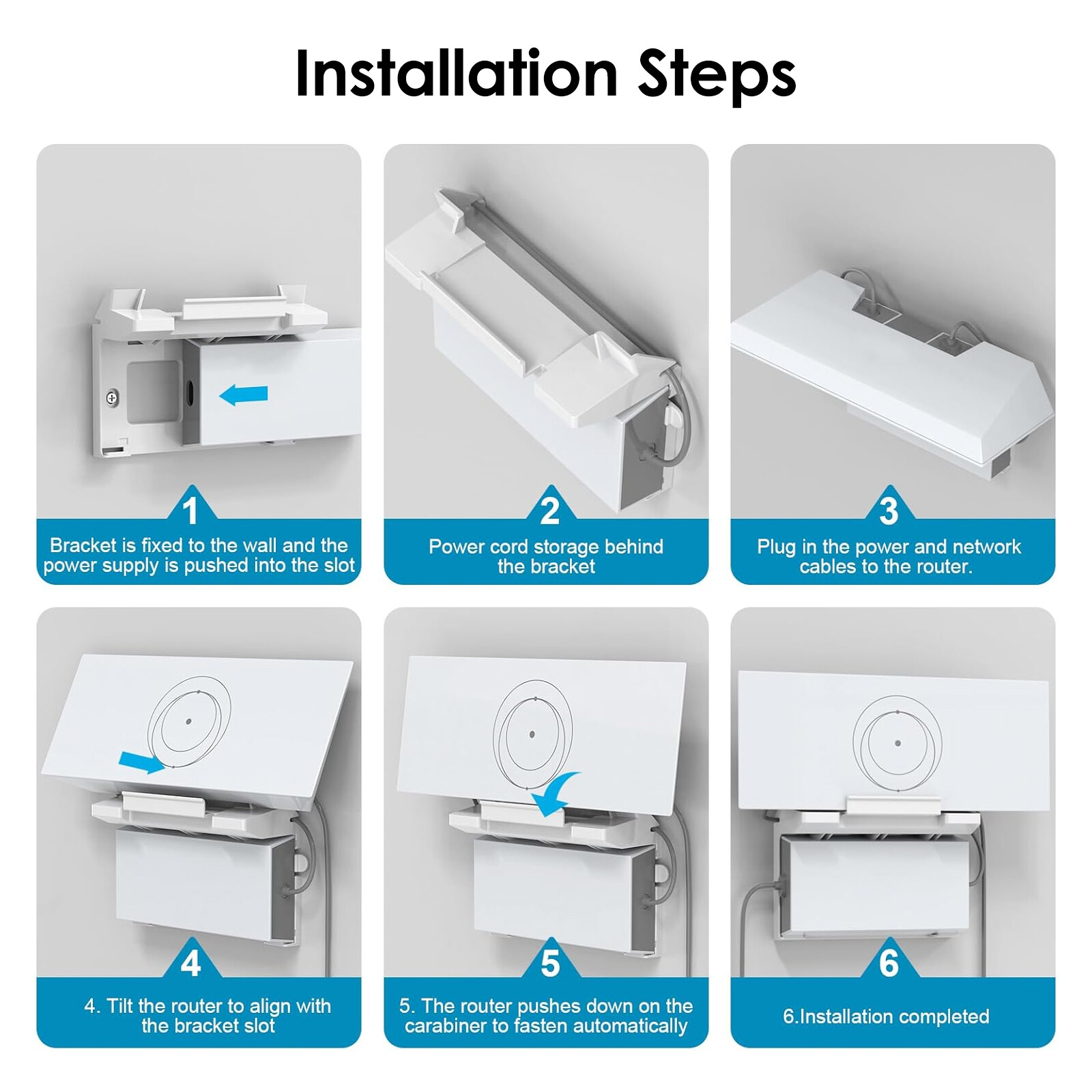 Starlink Gen 3 Mount Starlink V3 Mesh Router Wall Mount & Power Supply Brackets
