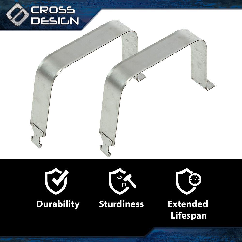 Pair Fuel Tank Straps Fit For 99-19 Chevy Silverado GMC Sierra 1500 2500 3500