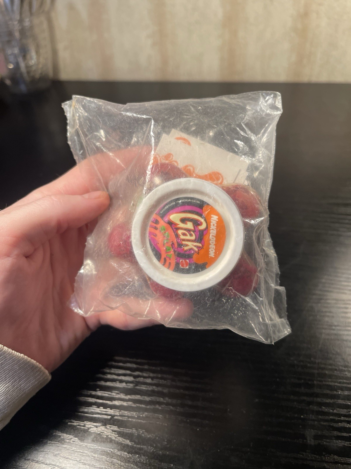 VINTAGE NICKELODEON GAK SPLAT Purple 90'S DRIED ORIGINAL PACKAGE RIPPED PLASTIC