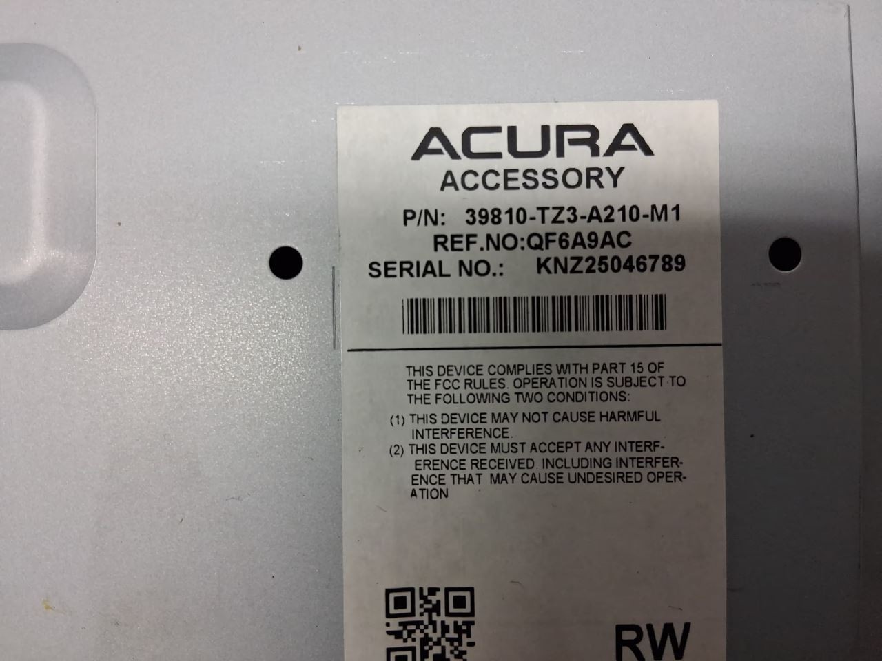Info-GPS-TV Screen 8" Upper Display Screen Fits 19-20 TLX 3161648