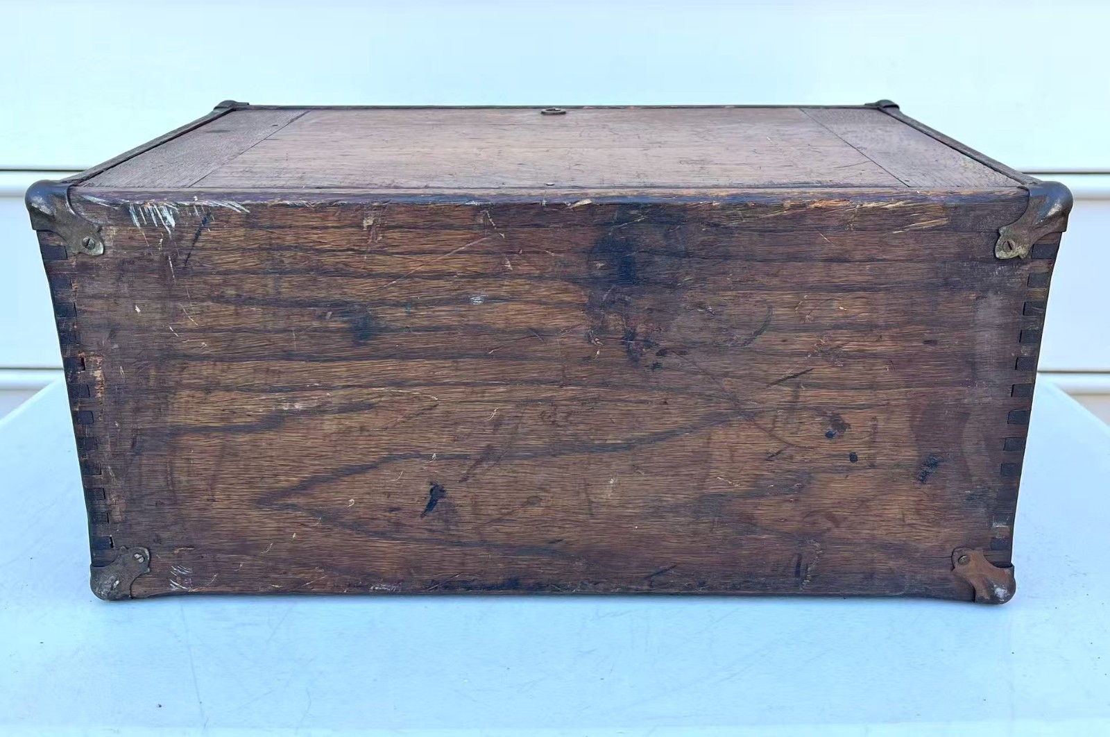 Antique Union 6 Drawers Oak Wood Machinists Tool Chest Box