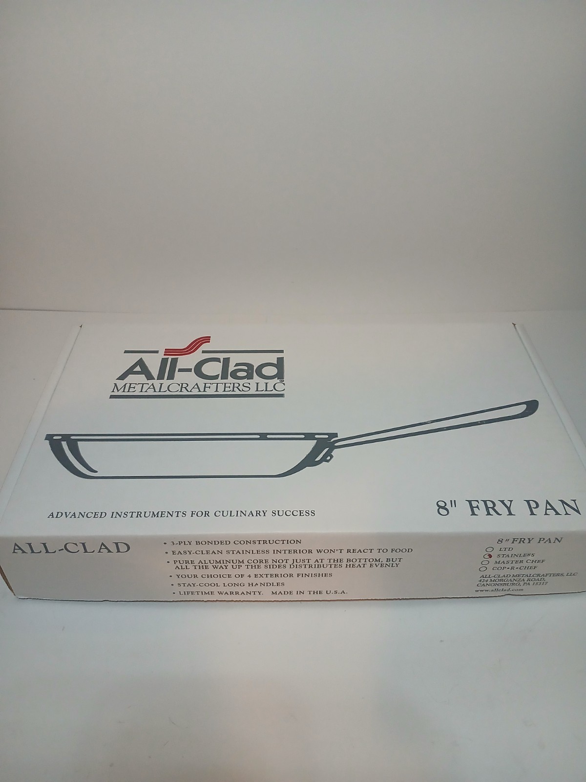 All-Clad MetalCrafters Llc Stainless  8"  Fry-Pan Open Box