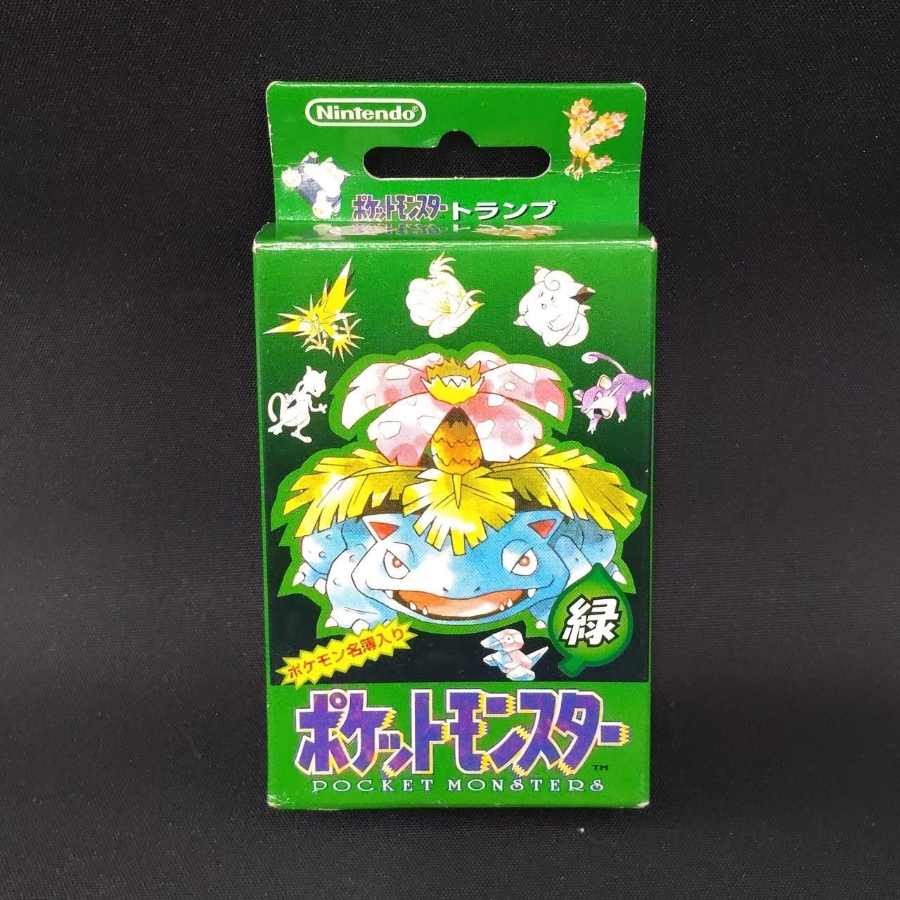 Pokemon Playing Cards Poker Venusaur Deck Green 1996 Nintendo JP rare