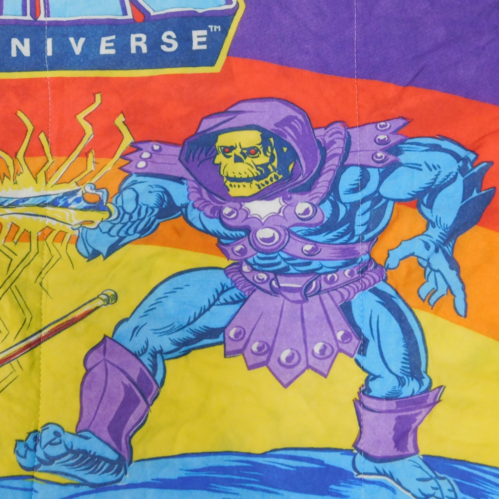 Vintage 80s Masters of the Universe He-Man Skeletor Sleeping Bag #8758