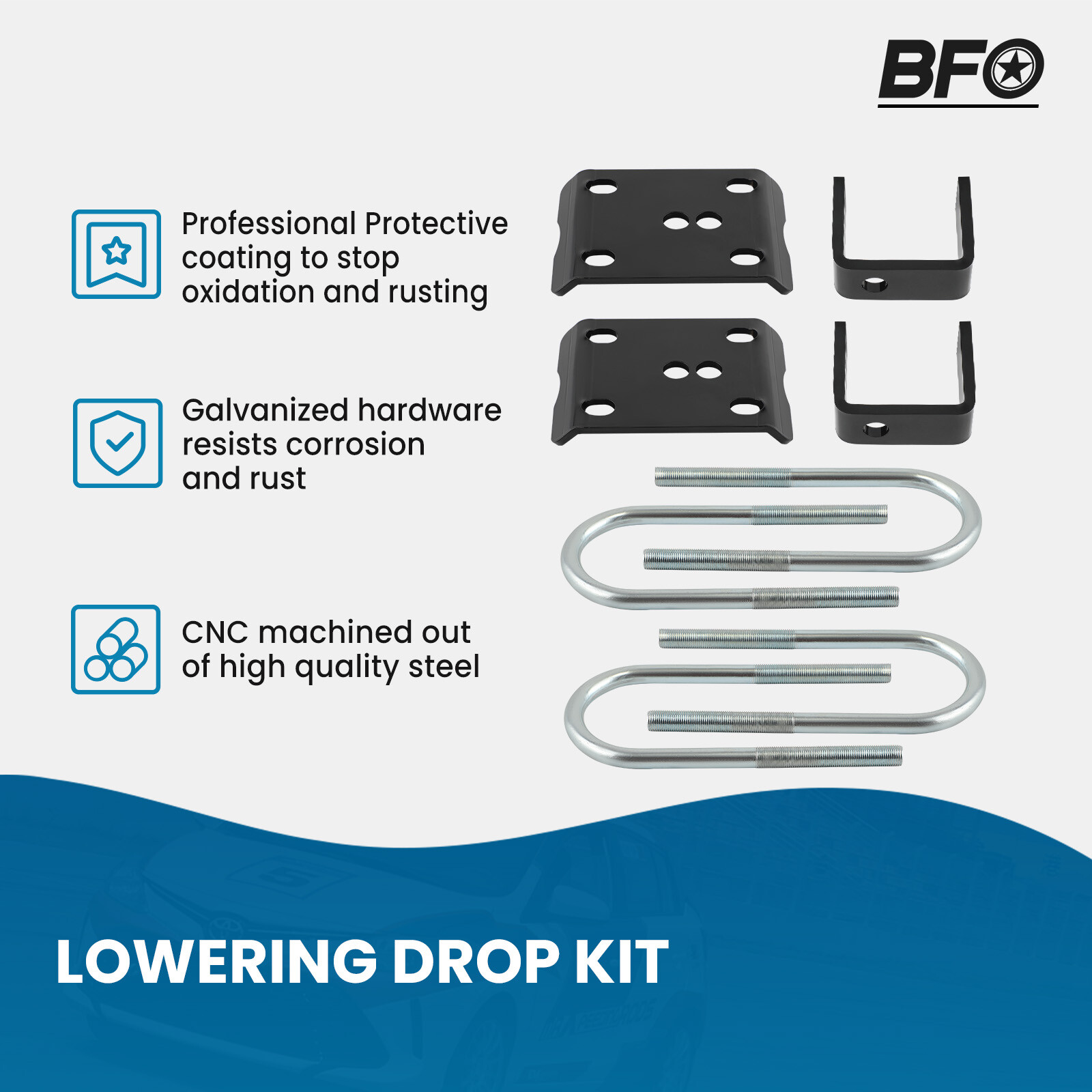 3" Lowering Coil Springs 5" Drop Axle Flip Kit For Ford Ranger Mazda B 1983-1997