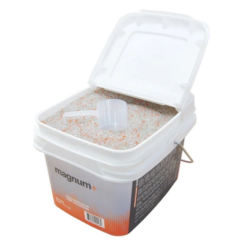 Magnum+ Tire Balancing Beads 17.6LB Bulk Tub Balance Beads 4x4 Truck & OTR, TPMS
