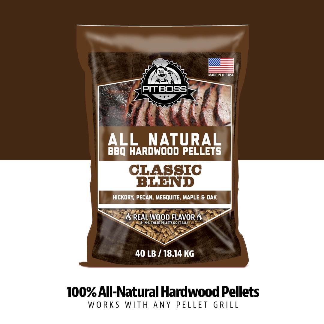 Pit Boss 100% All-Natural Hardwood Classic Blend BBQ Grilling Pellets