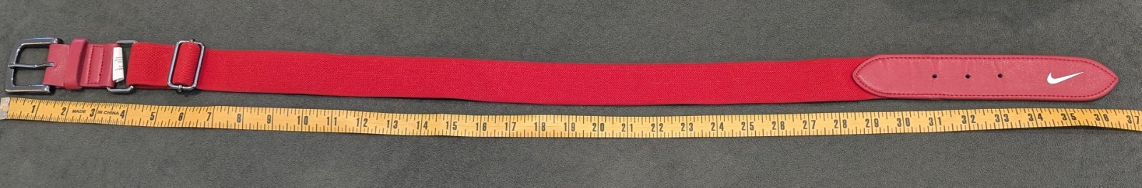 Nike Men's Baseball Belt 2.0 University Red One Size Adjustable Preowned