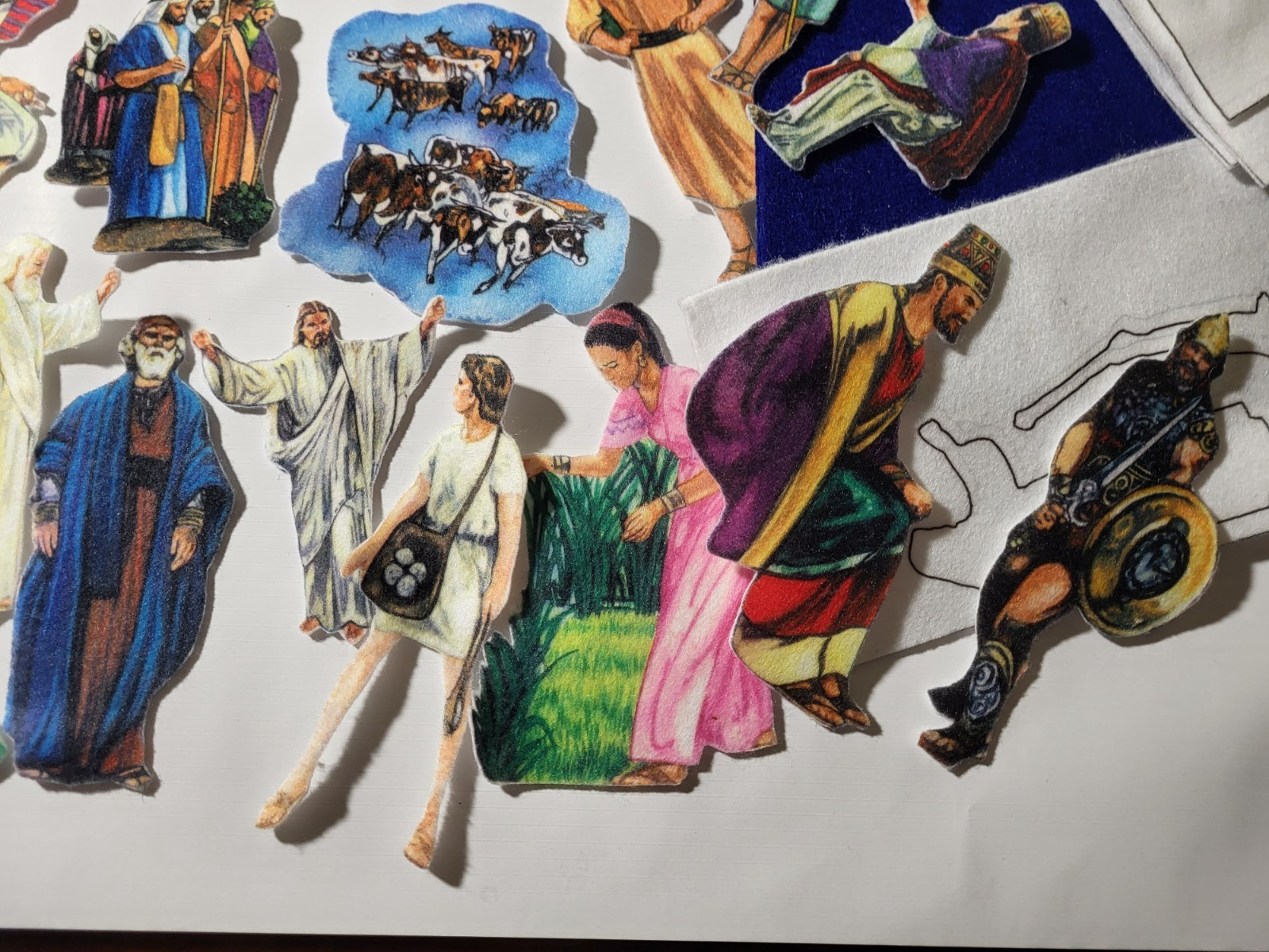 Betty Lukens 1987 Quiet Book Bible Felt Flannelgraph Lot Gently Used-incomplete