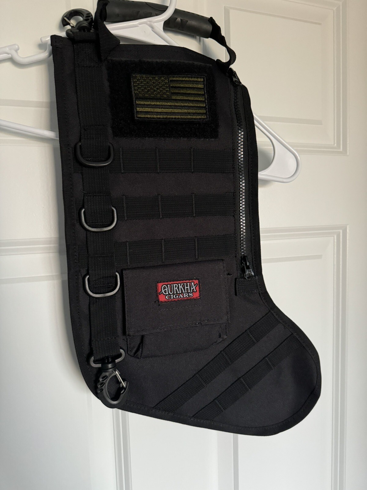 Gurkha Cigars Tactical Stocking with USA Flag Patch - Christmas - New