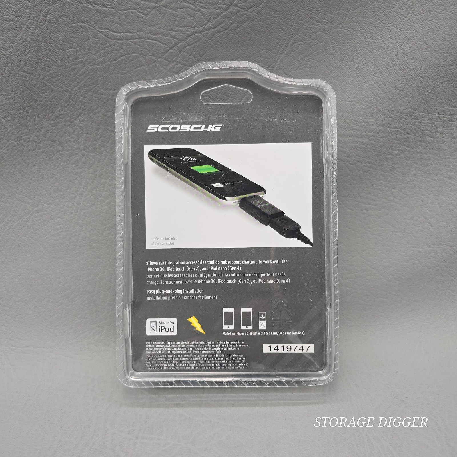 NEW 2009 Scosche passPORT IFWA USB Charging Adapter for iPhone & iPod, Easy Plug