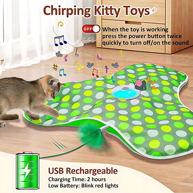 Hide and Seek Cat Toys, in-The-CoverUnpredicatable Moving Feather, Interac