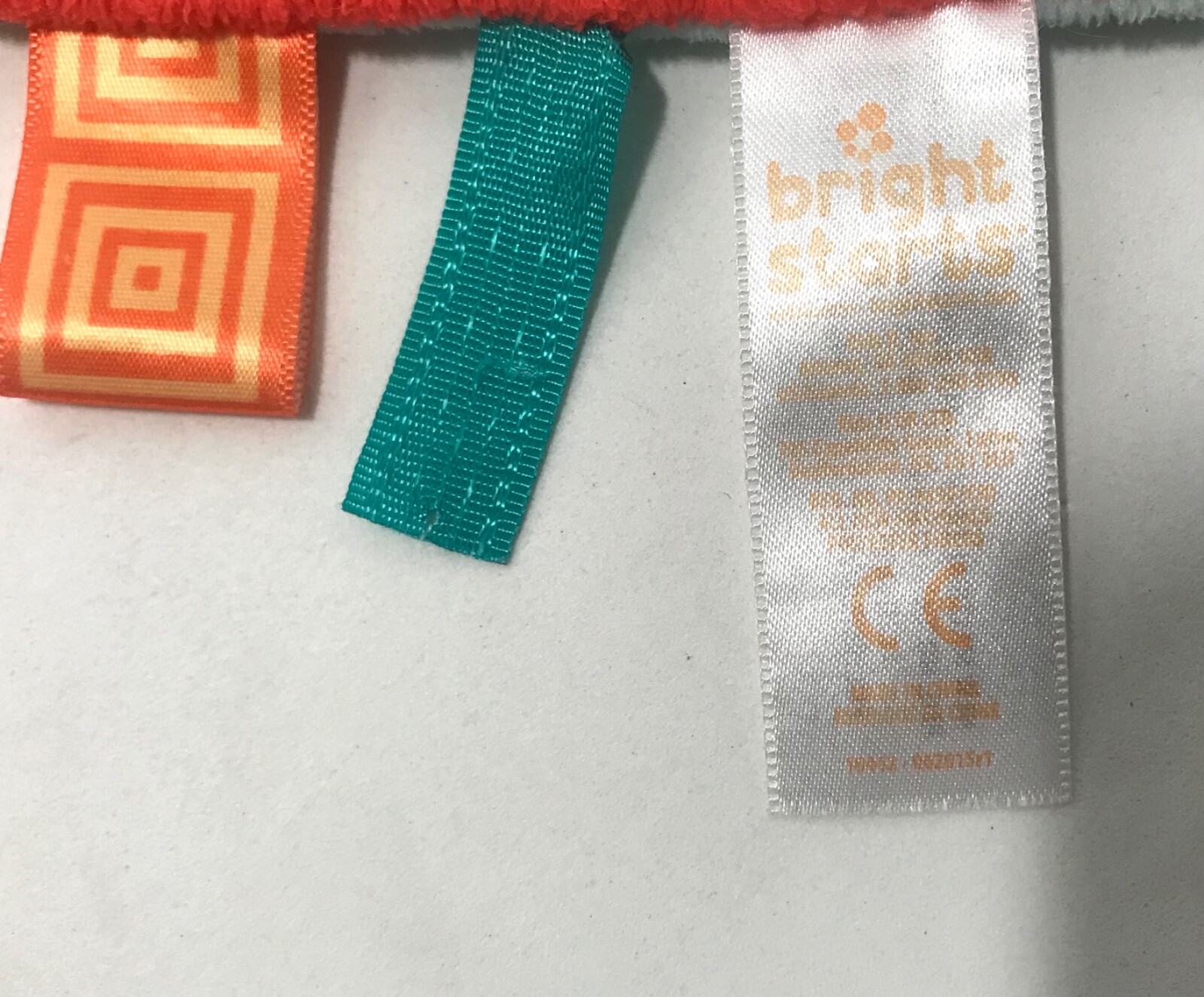 Bright Starts Taggies Lion Lovey 14" Yellow Security Blanket Baby Toy