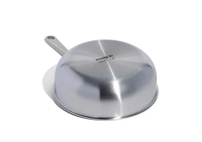 Made In Stainless Steel Clad 3-Quart Saucier with Lid, NIB