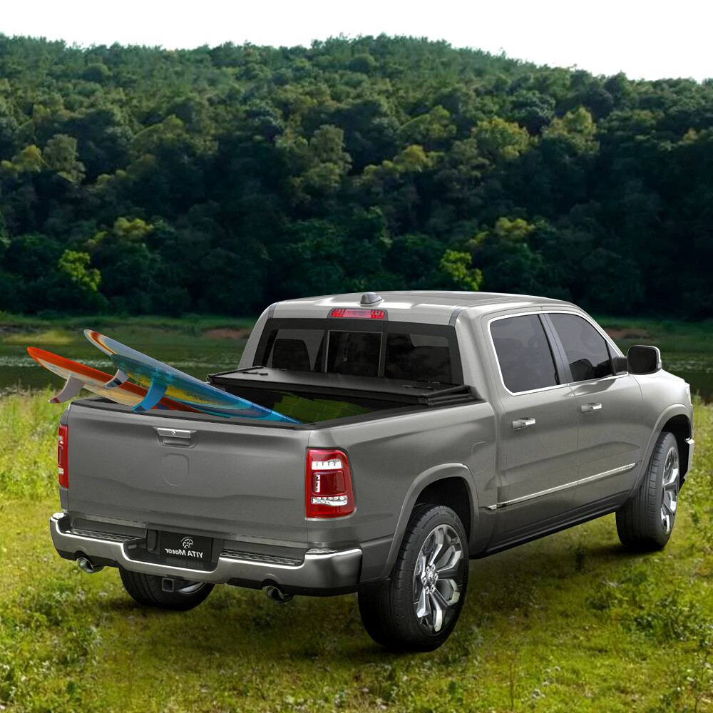 5FT Hard Tri-fold Tonneau Cover For 2017-25 Honda Ridgeline Truck Bed WaterProof