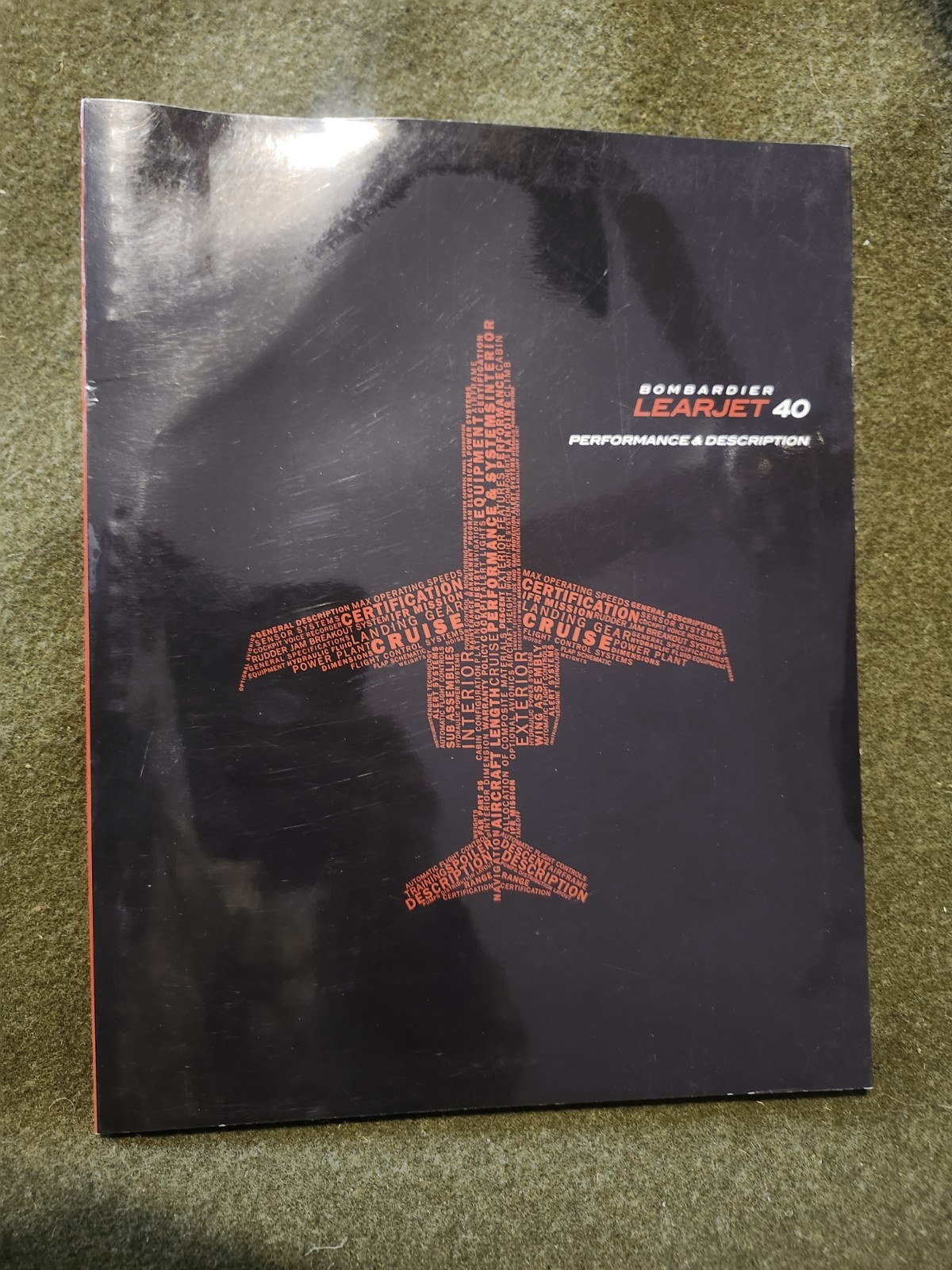 Bombardier learjet 40 Advertising Catalog
