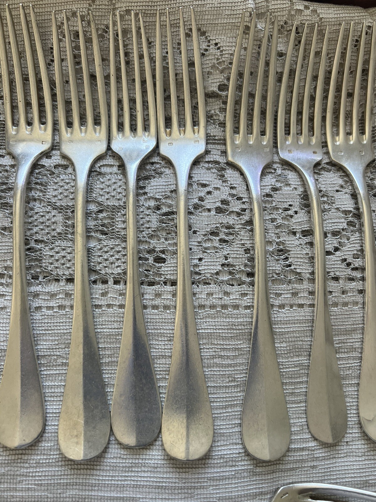 Antique Felix Freres 90/100/60 Silverplate Flatware Set of 22 Pc Toulouse France