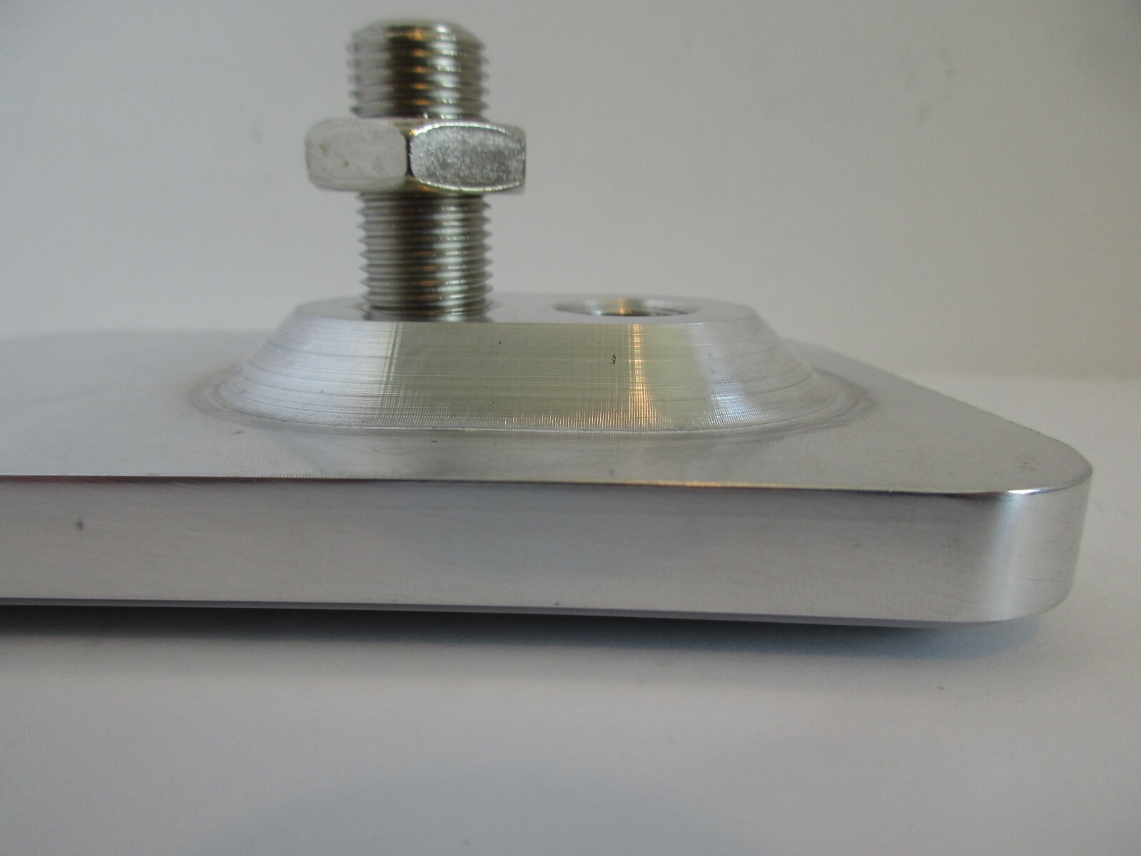 POLISHED BILLET ALUMINUM BRAKE PEDAL PAD RECTANGLE CHEVY FORD HOT ROD #8500POL