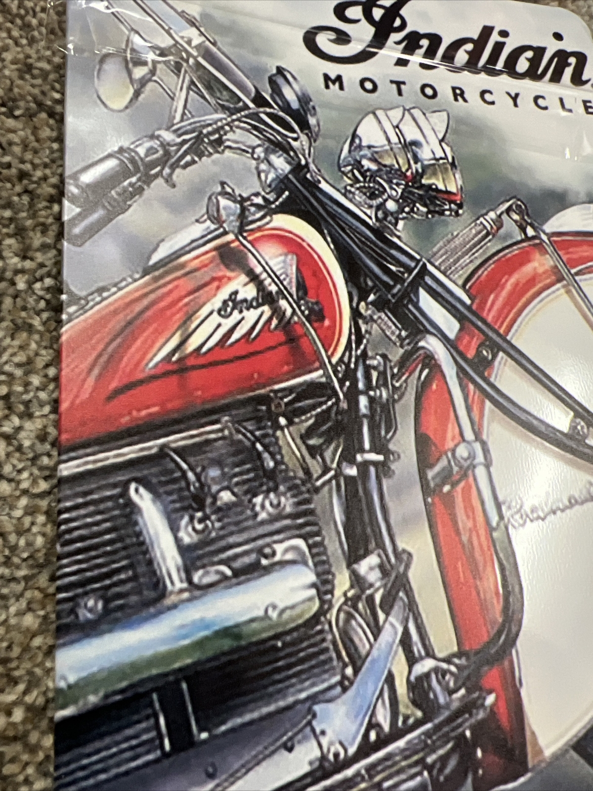 wall Sign decor tin metal plates set of 13 motorcycle Harley Davidson Indian New