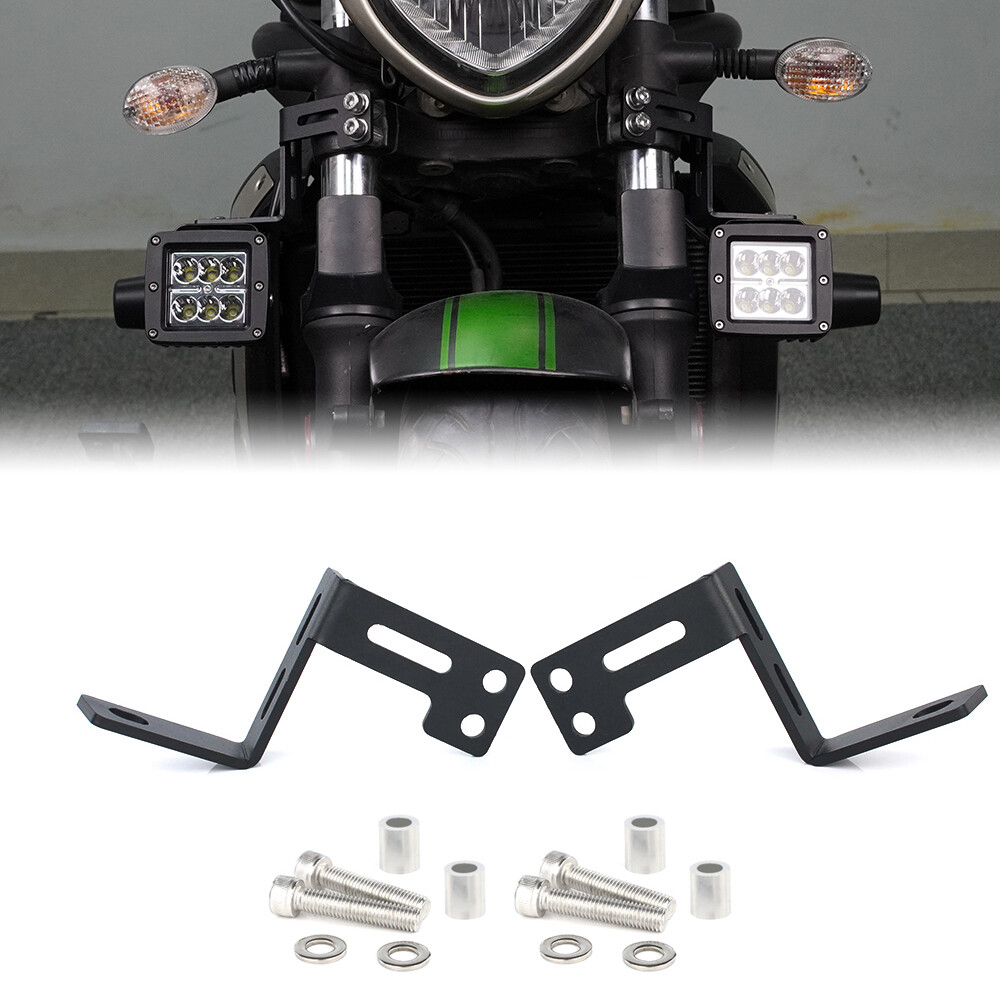 Motorcycle Auxiliary Light Bracket Black Fit For Kawasaki Vulcan S 650 2015-2024