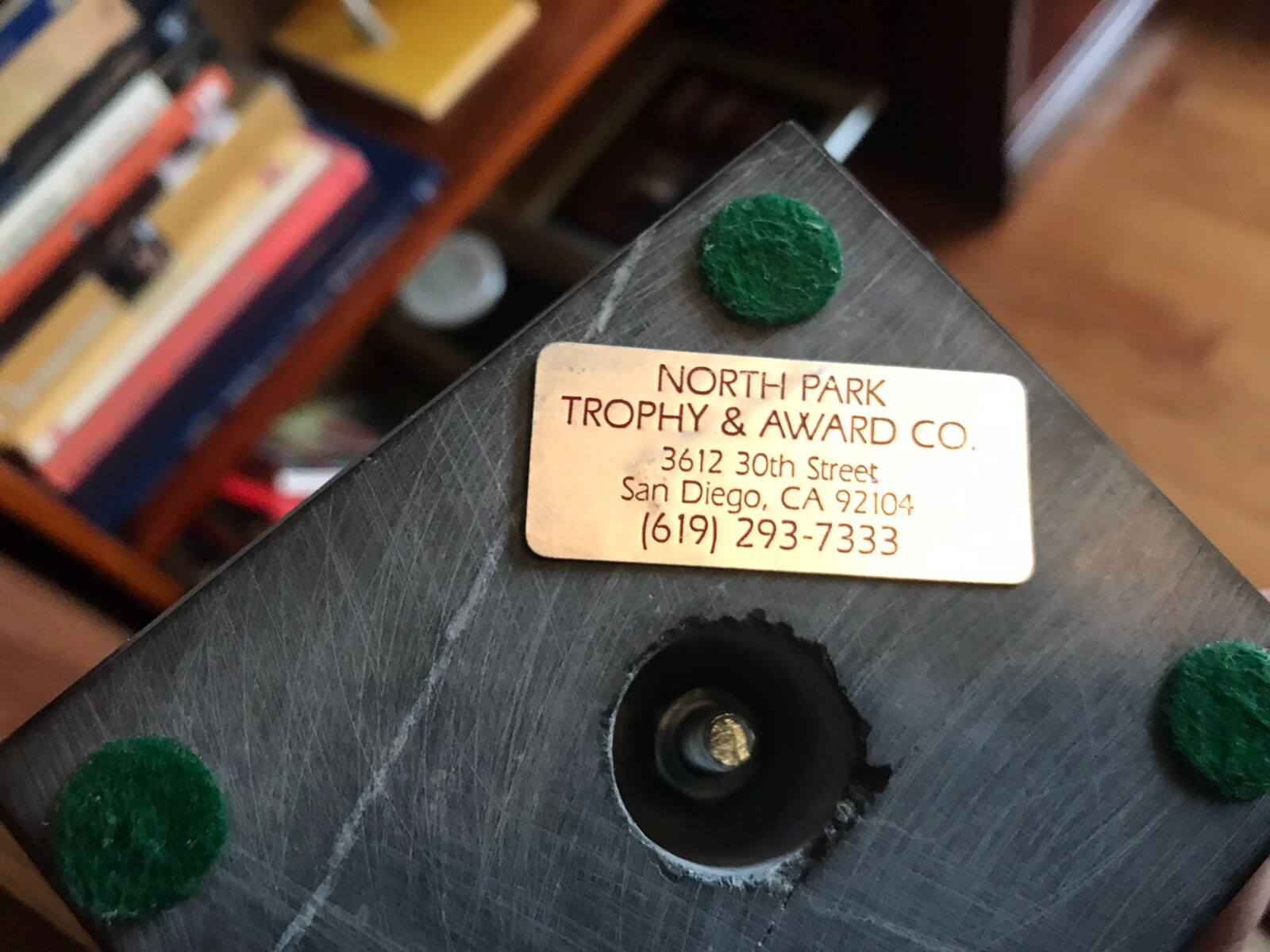 TONY GWYNN PERSONALLY OWNED 1987 “MADRES” PLAYER OF THE YEAR AWARD WITH COA