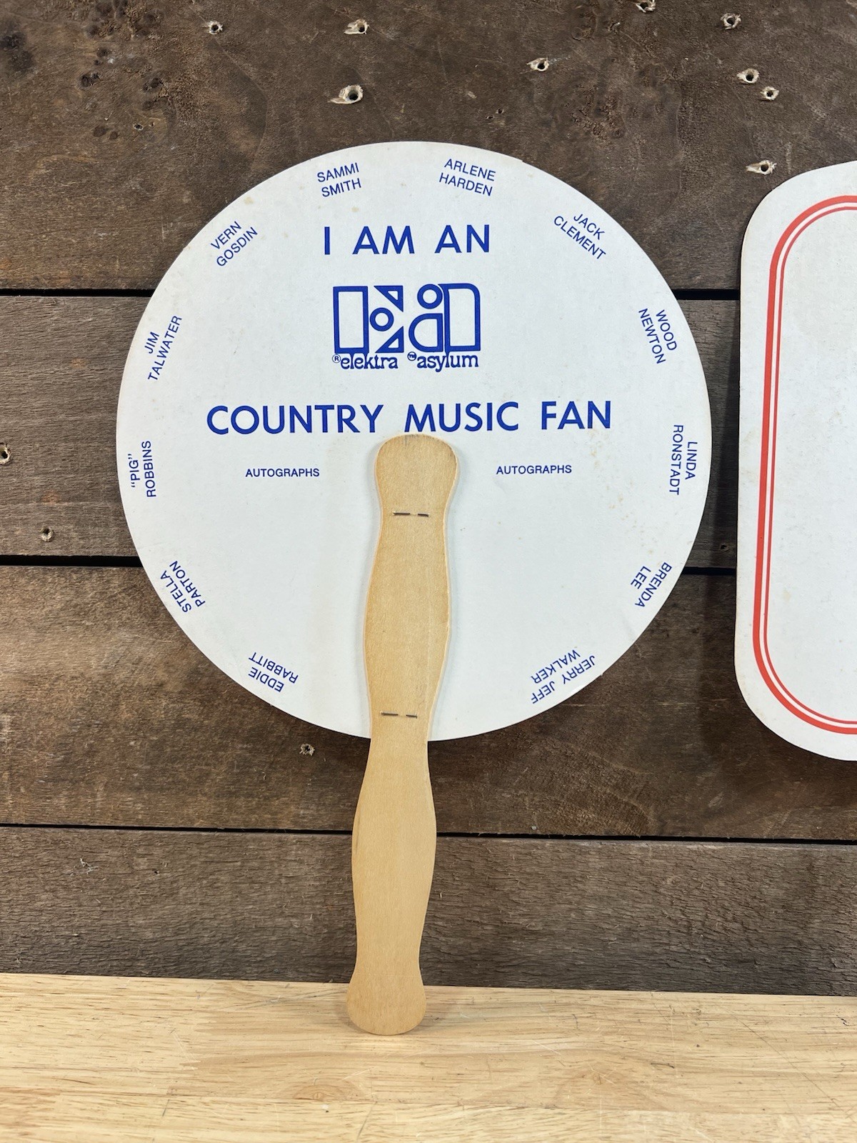 Vintage Pair Of Cardboard Advertising Fans Country Music Awards