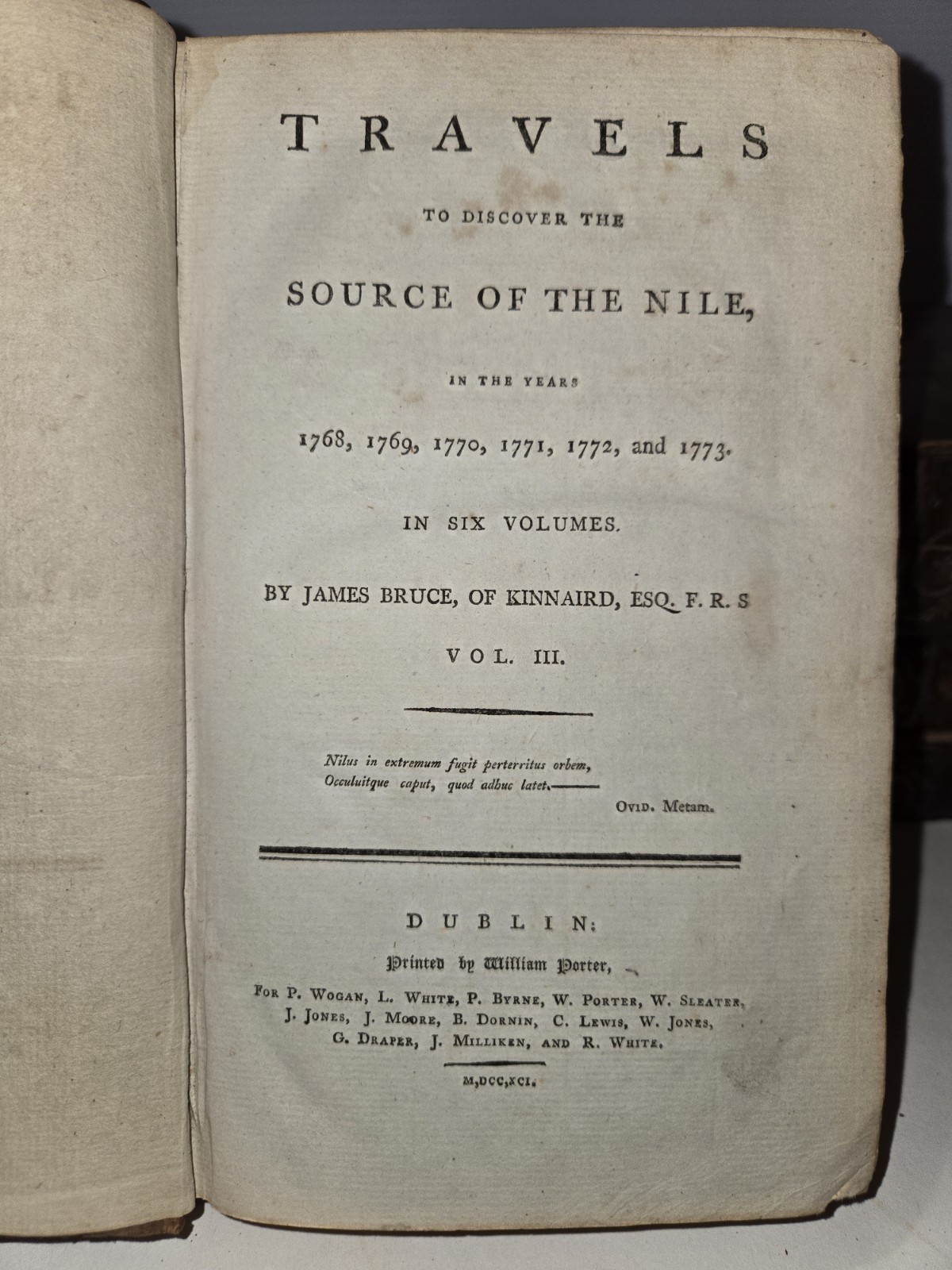 Bruce's TRAVELS TO DISCOVER THE SOURCE OF THE NILE 1768-1773 1st Complete Set