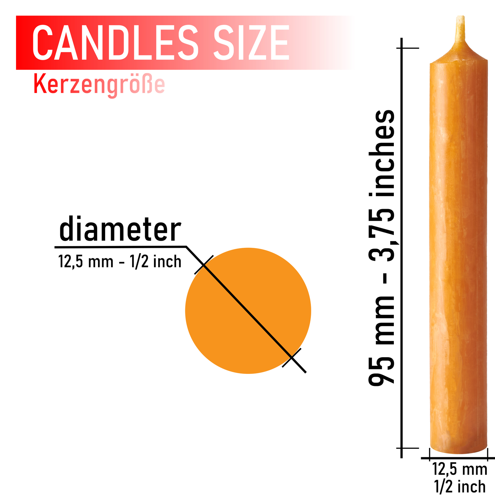 BRUBAKER 10% Beeswax Tree Candles - Pack of 20 - Honey Colored - 3.74"