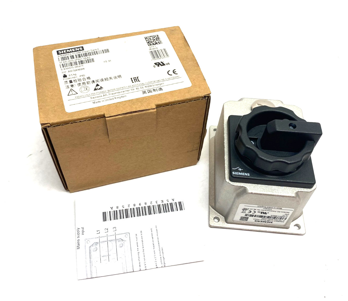 Siemens 6SL3555-0PR01-0AA0 SINAMICS G110M Repair Switch