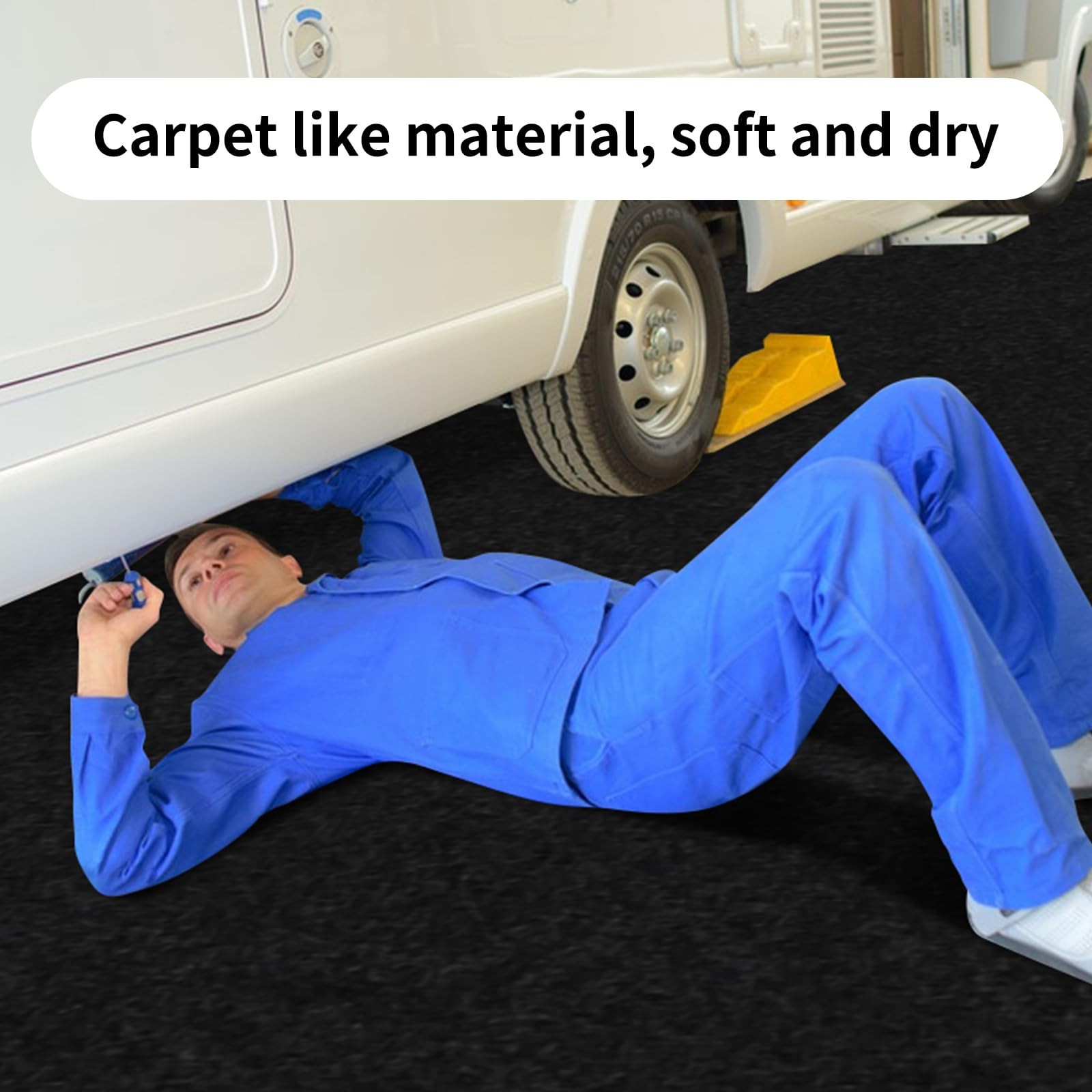 AAIN Oil Spill Mat (36" x 59"), Garage Floor Mat, Absorbent Oil Pad, Premium