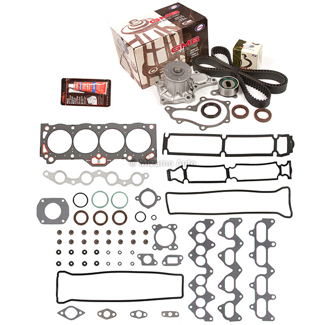 Head Gasket Set Timing Belt Kit Water Pump Fit 88-92 Toyota Geo 1.6 4AGE 4AGZE