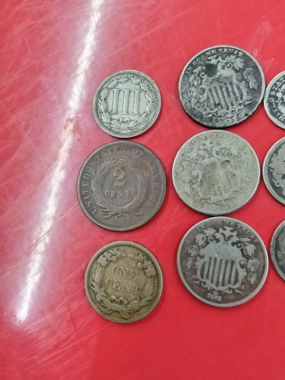 Lot of 15 Mixed Lowball Civil War Era 1842-1889 Silver/Copper Coins Penny-Dime