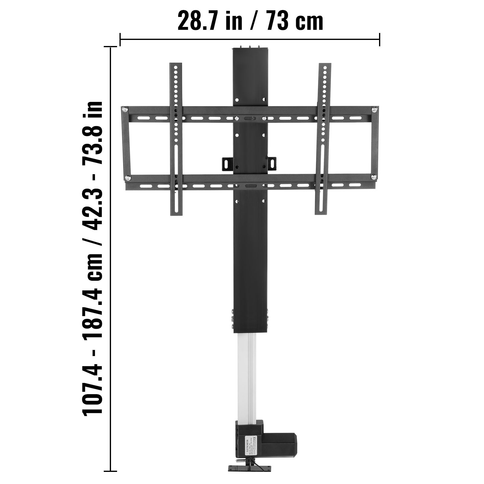 Uimoso Electric Motorized TV Lift Stand for 32-60" LCD/LED/OLED Plasma TVs
